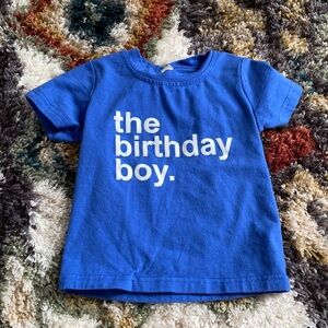The birthday boy 12 month t shirt. 1st birthday